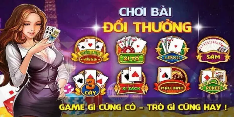 Kho game bài đổi thưởng khổng lồ, liên tục cập nhật