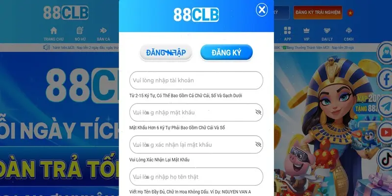 Cách đăng ký tài khoản tham gia Nổ Hũ 88CLB 